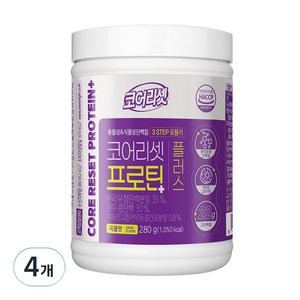 유한건강생활 코어리셋 프로틴 플러스 곡물맛, 280g, 4개