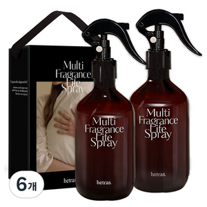 헤트라스 멀티프래그런스 라이프 스프레이 섬유향수 퓨어런드리 300ml x 2p, 6개