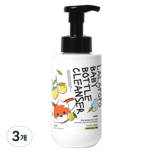 케이맘 랄라포포 유아용 젖병식기 세정제 거품형, 500ml, 3개