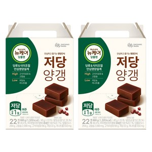 뉴케어 정품 당플랜 저당양갱 22p, 880g, 2개