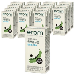 이롬 황성주 박사의 국산콩 두유 검은콩, 190ml, 16개
