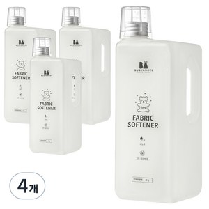 비지엔젤 초고농축 유아섬유유연제 코튼블라썸, 1L, 4개