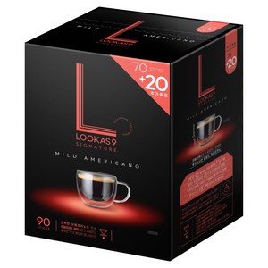 루카스나인 시그니처 마일드 원두커피믹스, 2.1g, 90개입, 1개