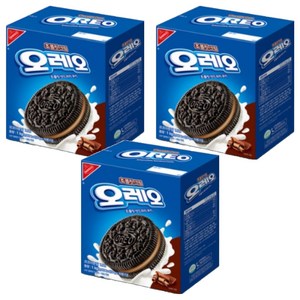 오레오 초콜릿 크림 샌드위치 쿠키, 1kg, 3개