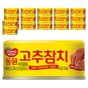 동원참치 고추 참치, 85g, 18개
