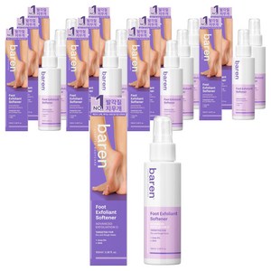 바렌 발각질 지우개 풋 소프트너, 1개입, 12개, 100ml