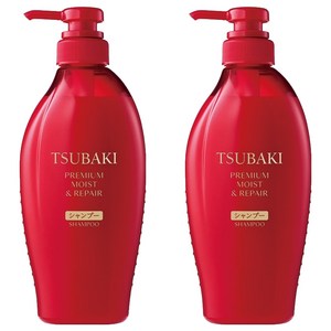 츠바키 프리미엄 모이스트 리페어 샴푸 까멜리아향, 450ml, 2개