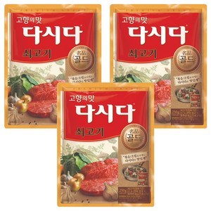 다시다 명품 골드 쇠고기, 250g, 3개