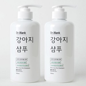닥터블랭크 강아지 저자극 샴푸 플럼레인향, 500ml, 1개입, 2개