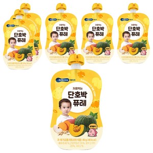 베베쿡 처음먹는 단호박 퓨레, 80g, 6개