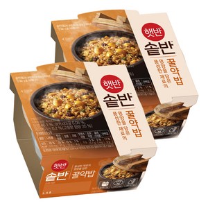 햇반 솥반 꿀약밥, 210g, 2개