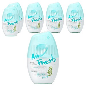 에어후레쉬 크리스탈워터 실내용 방향제, 400ml, 6개, 아시안허브향