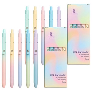 리드홈 번지지않는 퀵드라이 간호사 젤펜 5p 0.7mm, 혼합색상, 2세트