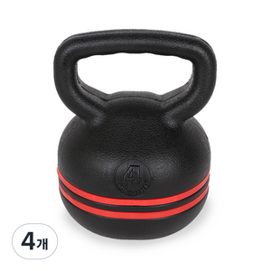 아리프 레드라인 케틀벨, 혼합 색상, 4kg, 4개