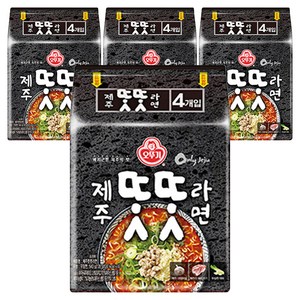 오뚜기 제주 똣똣라면 135g, 16개
