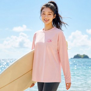 헤링본 컬러팝 루즈핏 래쉬가드 RF342