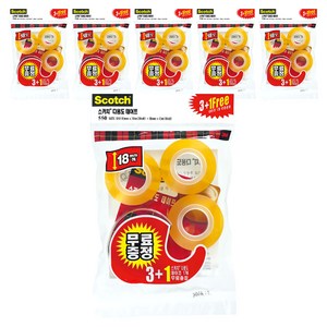 쓰리엠 스카치 다용도테이프 디스펜서 1p + 리필3p 583 18mm x 15m, 6세트