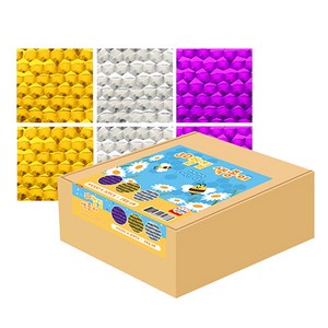 영아트 3D 벌집 색종이, 3색, 180개