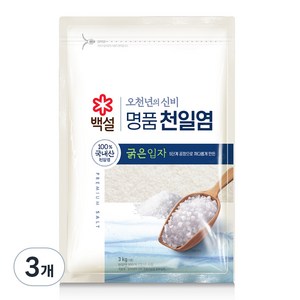 백설 오천년의 신비 명품천일염, 3kg, 3개