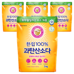 한입 100% 과탄산소다, 3kg, 4개