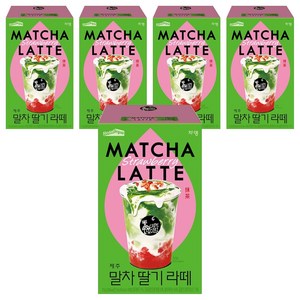 까페모리 로스티크 말차 딸기 라떼, 21.8g, 10개입, 5개