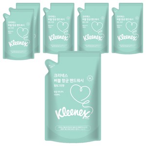 크리넥스 버블 항균 핸드워시 힐링그린향 리필, 450ml, 6개