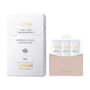 [비건뷰티] 달바 워터풀 슬리핑팩 4ml x 12p + 키트 4ml x 3p, 1개, 48ml