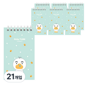 카카오 리틀프렌즈 상철 스프링 수첩, 튜브, 21개입