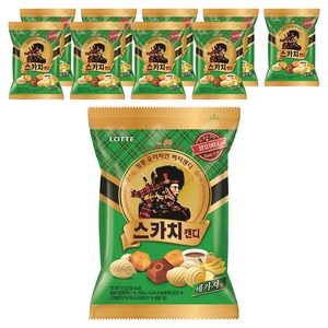 롯데웰푸드 스카치 캔디 세가지, 157g, 10개