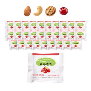 하루견과 크랜베리 믹스넛, 25g, 120개