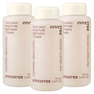 이니스프리 화산송이 파하 모공 매끈결 토너, 170ml, 3개