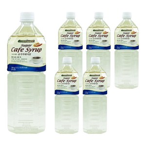 그린스위트 슈가카페시럽, 1.5L, 6개