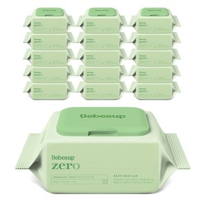 베베숲 저자극 제로 물티슈 캡형, 55g, 20개입, 16개