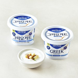 매일바이오 그릭요거트 무가당 플레인, 400g, 2개