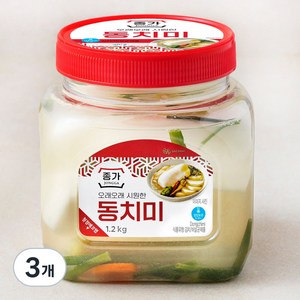 종가집 오래오래 시원한 동치미, 1.2kg, 3개