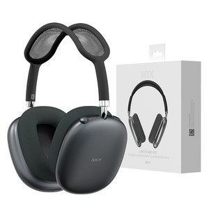 스카이 핏 ANC 노이즈캔슬링 멀티포인트 블루투스 헤드셋, 어반 블랙, SKY-ANC-H1X
