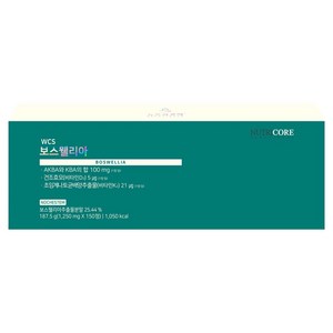 뉴트리코어 WCS 보스웰리아 165g, 150정, 1개