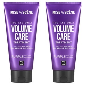 미쟝센 볼륨케어 퍼플 콜라겐 트리트먼트 프루티 플로럴향, 2개, 330ml