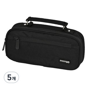 뭉구 손잡이 펜파우치, 블랙, 5개