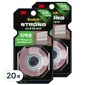스카치 외벽용 폼 양면테이프 12mm x 1.5m, 20개