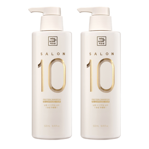 미쟝센 살롱 10 단백질 샴푸 손상 모발용, 500ml, 2개