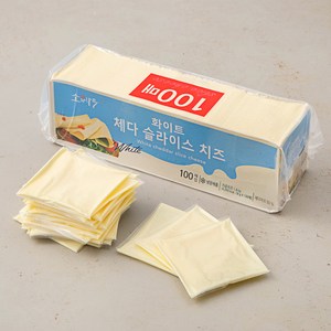 소와나무 화이트 체다 슬라이스 치즈, 18g, 100개입, 1개 골드박스 특가