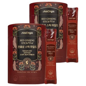 뉴오리진 유한건강생활 전홍삼스틱 마일드 30p, 450ml, 2개