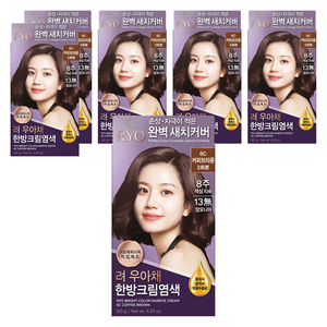 려 우아채 멋내기 새치크림, 6C  (커피브라운), 6개