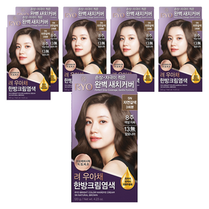 려 우아채 멋내기 새치크림, 5N자연갈색, 6개