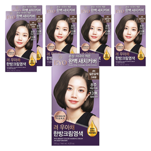 려 우아채 멋내기 새치크림, 4N짙은갈색, 6개