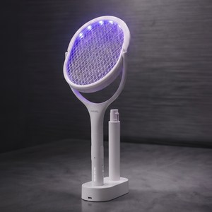 한일전기 LED 회전형 길이조절 시그니처 전기모기채 V3, 크림화이트 골드박스 특가
