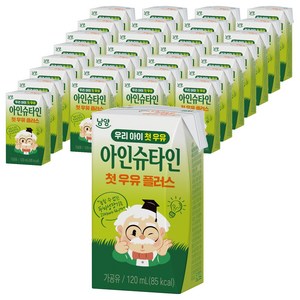 아인슈타인 첫우유 플러스 우유, 120ml, 120개