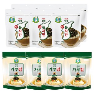 지도표성경 참돌자반 70g x 3p + 재래식 가루김 70g x 2p, 2세트