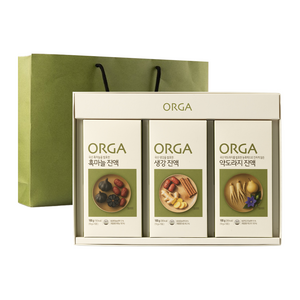 올가홀푸드 전통 발효 진액 약도라지 10g x 10p + 생강 진액 10g x 10p + 흑마늘 10g x 10p 진액 선물세트, 1세트 골드박스 특가